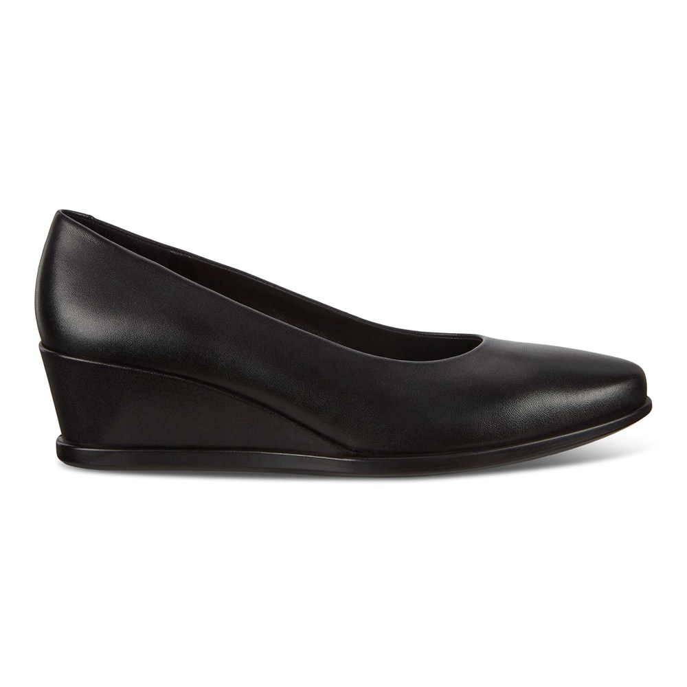 Loafers Mujer - ECCO Shape 45 Wedge - Negros - XHW326708